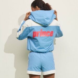 Prince Pickleball Women's Woven Zip-Front Hooded Jacket NWT